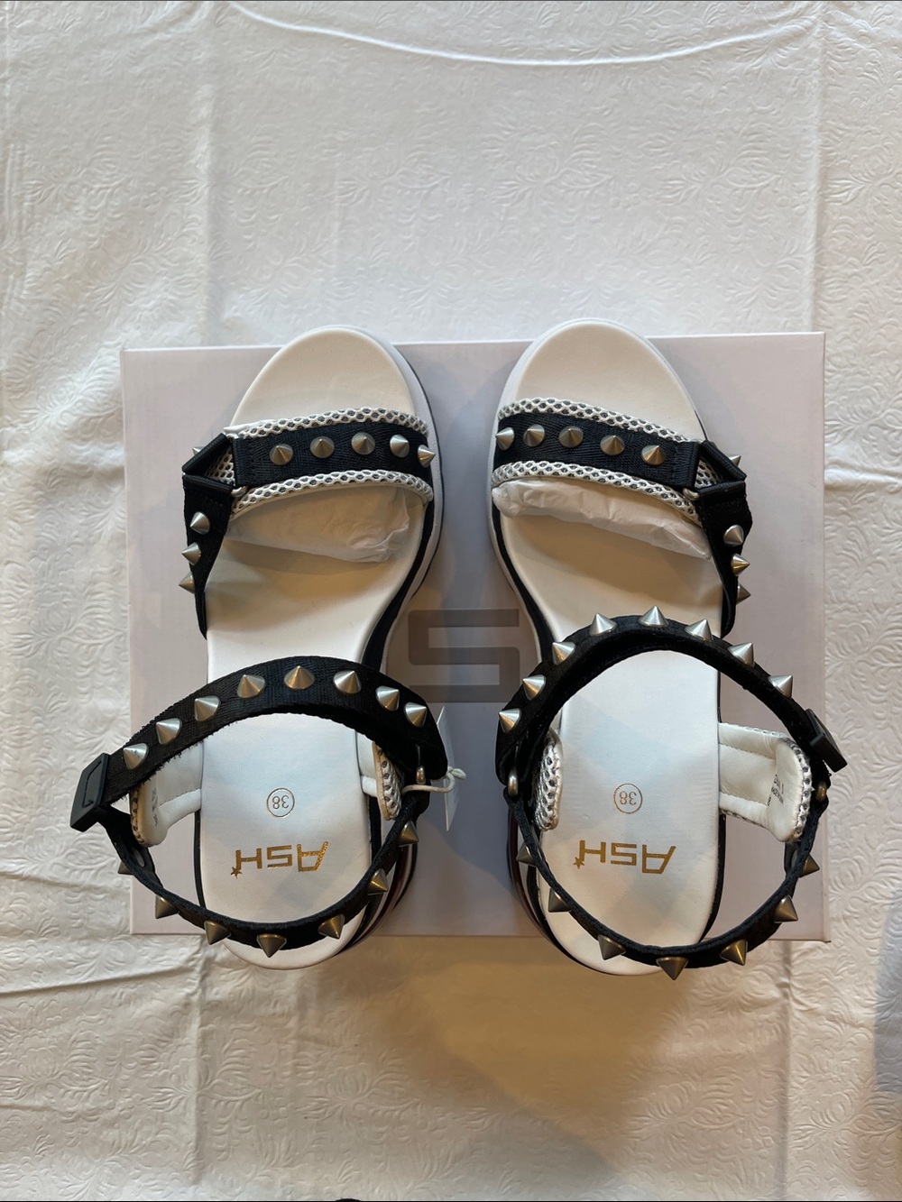 Ash black and white sandals. New condition never worn.